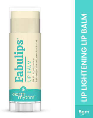 Earth Rhythm Fabulips Lip Balm With SPF 30 For Dark & Pigmented Lips, With Vitamin C & Hyaluronic Acid(Pack of: 1, 5 g)
