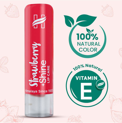 HIMALAYA Shine Lip Care Strawberry(Pack of: 1, 4.5 g)