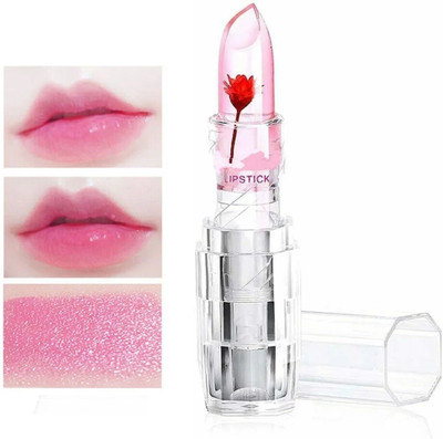 winry Crystal Clear Flower Jelly Lipstick – Glossy Shine & Hydration fruit(Pack of: 1, 10 g)