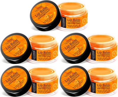 La'Conde Orange Extract Lip Balm for Soft and Natural Lips Pack 5 of 15gms Orange(Pack of: 5, 75 g)