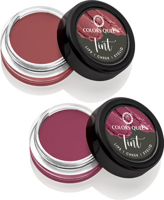 COLORS QUEEN Lip Tint & Cheek Tint Combo 2 with Richness of Jojoba Oil and Vitamin E Crave For It & Pink N Chick(Pack of: 2, 16 g)