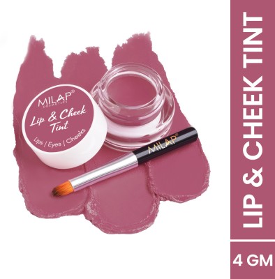MILAP Organic Lip Cheek & Tint with Free Applicator | Deep Nourishment & Moisturizing Queen(Pack of: 1, 4 g)