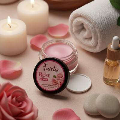 Fairlis Rose Lip Balm for Lip Softening Therapy Rose(Pack of: 1, 10 g)