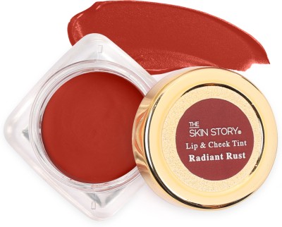 The Skin Story Lip & Cheek Tint Radiant Rust, Kesar & Mango Butter,Nourishing & Seamless Finish No Flavour(Pack of: 1, 3 g)