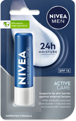 Nivea Men Men Care Lip Balm Active Care(Pack of: 1, 4.8 g)