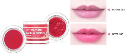HUZURLU Use Lip Scrub and lip balm Heals Dry, Chapped Lips Scrub with Beetroot beetroot(Pack of: 1, 7 g)