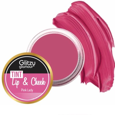 GLITZY GLAMOUR BABY PINK HERBAL MOISTURIZING LIP TINT AND BLUSH CHEEK FOR WOMEN | VITAMIN-E Rose pink, Pink lady(Pack of: 1, 10 g)