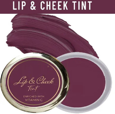 YAWI Lip & Cheek Tint natural make-up blend in 3-in-1 Lips, Cheek, and Eyes Blush Berry Fruit(Pack of: 1, 8 g)