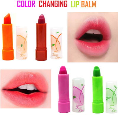Libline Lip Balm for Dry & Chapped Lips Glossy FRUITY(Pack of: 4, 10 g)
