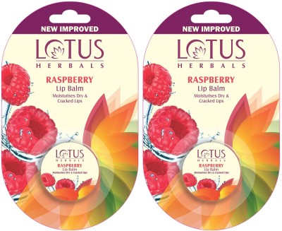 LOTUS HERBALS RaspBerry Lip Balm RaspBerry(Pack of: 2, 10 g)