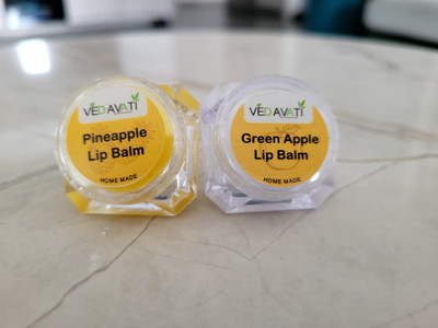 VEDAVATIENTERPRISE Ritesh Green Apple & Pineapple Lip Balm Combo | Handmade & Herbal | Soft Lips Pineapple, Green apple(Pack of: 2, 10 g)