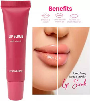 GABBU best Lip Scrub Balm for Lightening and Brightening Dark Lips - Lip Scrub//- fruit(Pack of: 1, 10 g)