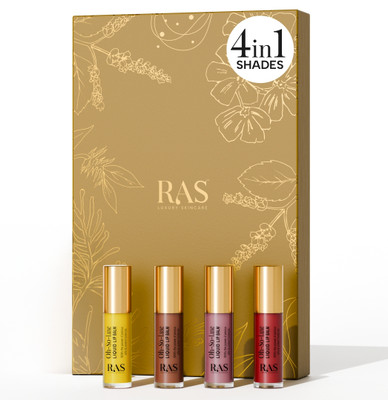 RAS Luxury Oils 4 Piece Tinted Lip Balm Miniature Set Berry(Pack of: 4, 4 g)