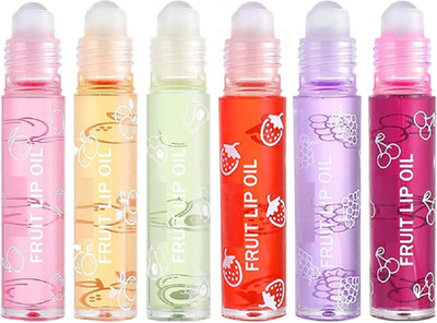 AFARAXIA Fruit Toot Lip Oil Semi-Glossy Transparent Colorless Moisturizing Lip Gloss FRUITY(Pack of: 6, 21 g)