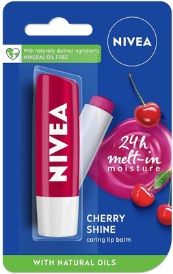 NIVEA Lip Balm Cherry Shine Pack of 1 cherry(Pack of: 1, 4.8 g)