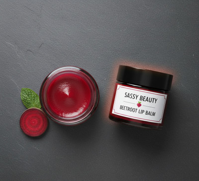 sassy beauty Twin Beetroot Lip Balm for Hydrated and Beautiful Lips Beetroot(Pack of: 2, 20 g)