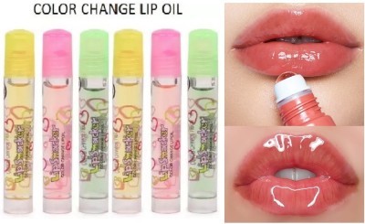 Vyomiris Waterproof Long-lasting Lip Oil Moisturizing Nourishing Lip Balm Fruit(Pack of: 6, 12 g)