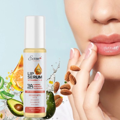 Evvue Lip Serum for all lip problems | Bright, Moisturized, Soft & Pink Lips Almond, Avocado, Aloevera(Pack of: 1, 10 g)