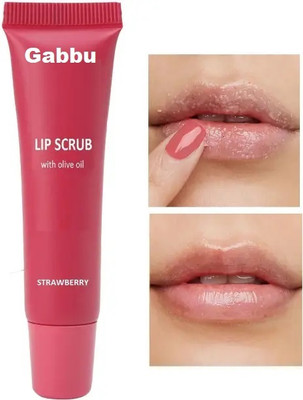 GABBU Hydrating & Moisturizing Lip exfoliator with strawberry extract strawberry(Pack of: 1, 10 g)