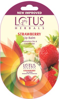 LOTUS HERBALS STRAWBERRY LIP BALM STRAWBERRY(Pack of: 1, 5 g)