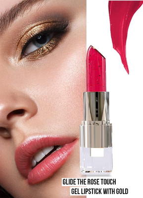 ADJD Gel glossy Lipstick Colour change Smooth with Fragrance Lipstick(RUBY RED, 3.6 g)