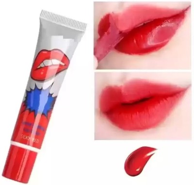 EVERERIN New Red lip peel of mask lip make up for women Lip Stain strawberry(Pack of: 1, 15 g)