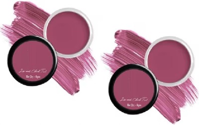 ADJD Combo Tint natural make-up blend in 3-in-1 Lips, Cheek, and Eyes Flower pink Flower pink(Pack of: 2, 16 g)