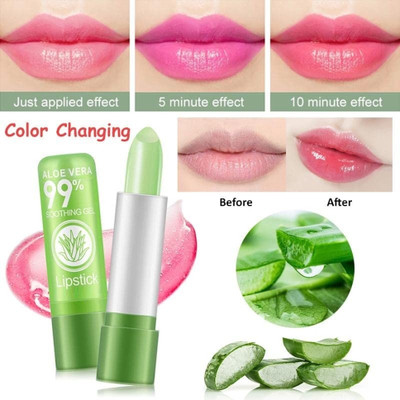 GULGLOW99 Moisture Aloe Vera Natural Changed Colour Long-Lasting(3.6 g, GREEN)