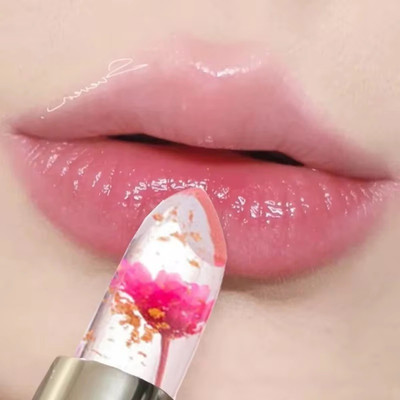 manasona Waterproof Flower Lipstick Jelly Flower Transparent Color Changing CANDY(Pack of: 1, 3.6 g)