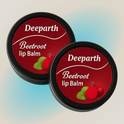 Deeparth Beetroot Lip Balm Pack of 2 | Herbal Lip Nourishment for Dark Lips Beetroot(Pack of: 2, 10 g)
