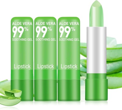 tanvi27 Natural Changed Colour Long-Lasting Nourish Protect Lip Balm aloe Vera FRUITY(Pack of: 3, 5.4 g)