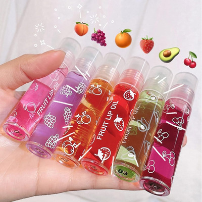 Vyomiris Easy Apply Lip Oil Long lasting Hydrating Lip gloss Pack Of 6 PCS FRUIT(Pack of: 6, 6.18 g)
