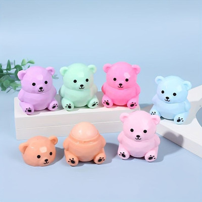 ARRX My Teddy Bear Lip Balm Color Changing Waterproof Long Lasting (Random Color) Fruit(Pack of: 1, 6 g)