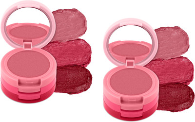 ADJD 3-In-1 Lip & Cheek Tint - Multicolour Quick & Easy to Use STRAWBERRY(Pack of: 2, 6 g)
