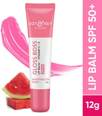 Dot & Key Watermelon Lip Balm,Intense Moisturizer for Dry, Chapped Lips | Tinted Watermelon(Pack of: 1, 12 g)