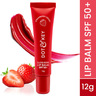 Dot & Key SPF 50 Lip Balm for Moisturization,Soft & Naturally Pink Lips,Tinted Strawberry(Pack of: 1, 12 g)