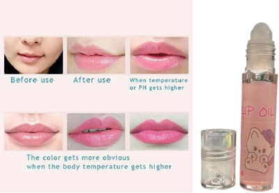 AMOSFIA HD Roller Tip Lip Oil Roll-On – Lightweight Shine & Hydration(10 ml, Transparent)