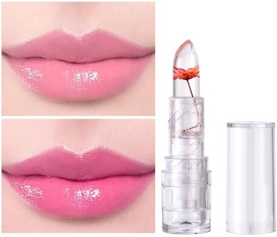 Sheny Crystal Korean Waterproof Jelly Flower Lipstick WInter Care Lip Balm FRUITY(Pack of: 1, 10 g)