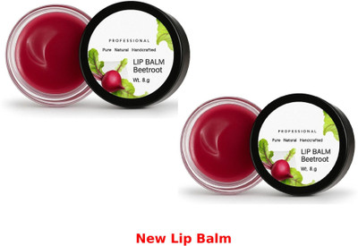 Richi the beauty store Refreshing Beetroot Lip Balm with Natural Oils Beetroot(Pack of: 2, 16 g)