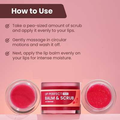 GFSU - GO FOR SOMETHING UNIQUE 2 in 1 beetroot lip scrub & lip balm beetroot(Pack of: 1, 7 g)