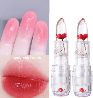 Sheny crystal jelly flower color changing lipstick pack of 2 FLOWER(Pack of: 2, 20 g)