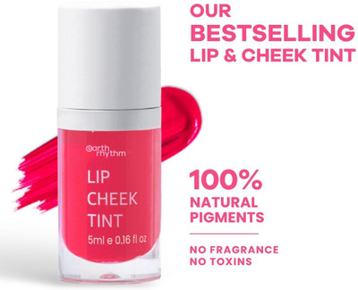 Earth Rhythm Lip & Cheek Tint- Mermaid, Nourishes & Hydrates Dry Chapped Lips with Vitamin E Mermaid(Pack of: 1, 5 g)