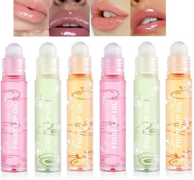 FELICECHIARA Perfect Roll On 6 Pcs Hydrating Lip Oil Set Fruit-Flavored Fruits(Pack of: 6, 18 g)