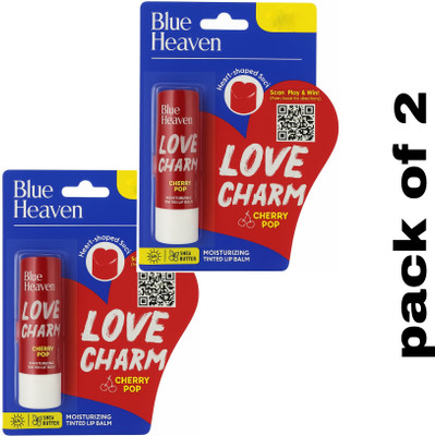 BLUE HEAVEN Love charm cherry pop lip bam si Cherry pop(Pack of: 2, 8.4 g)