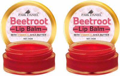 PARK DANIEL Premium Beetroot Lip Balm - Enriched With Vitamin E & Mango Butter- For Lightening the dark Lips, Lip Care for Dry & Chapped Lips Combo pack of 2 Jars of 08 gms(16 Gms) Beetroot(Pack of: 2, 16 g) PARK DANIEL Premium Beetroot Lip Balm - Enriched With Vitamin E & Mango Butter- For Lightening the dark Lips, Lip Care for Dry & Chapped Lips Combo pack of 2 Jars of 08 gms(16 Gms) Beetroot(Pack of: 2, 16 g)