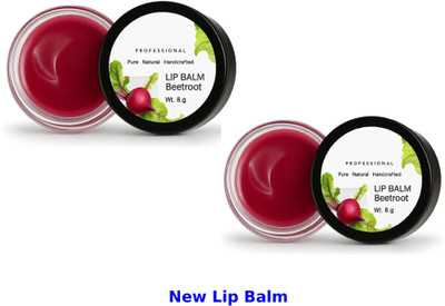 Richi the beauty store Softening Lip Balm with Natural Beetroot Extract Beetroot(Pack of: 2, 16 g)