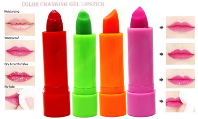 Aylily 3D Lips trending lipstick 4 Color Lip Balm Fruits(Pack of: 4, 12 g)