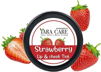 Anukoolam's YARA CARE Strawberry Lip Scrub Balm for cracked & chapped lips Strawberry(Pack of: 1, 8 g)