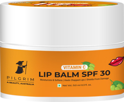 Pilgrim Vitamin C Lip Balm SPF 30 with Australian Kakadu & Shea Butter Orange(Pack of: 1, 9 g)