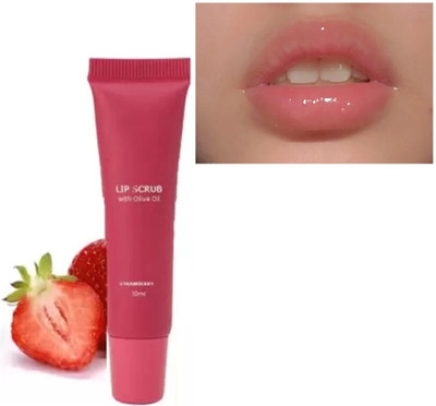 AFARAXIA Use Lip Scrub - For Tanned Lips Scrub strawberry(Pack of: 1, 10 g)
